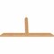 Ekena Millwork Portland Timber Gable Bracket, Western Red Cedar, 96"W x 48"H x 3 1/2"D x 5 1/2"F, 12/12 Pitch GBW096X48X0406POR00SWR - alternate 4